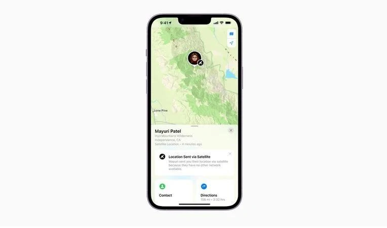 富蕴苹果14维修分享iPhone14系列中 FindMy功能通过卫星分享位置方法教程 